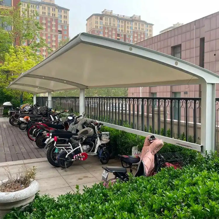 皋兰县膜结构电动车棚